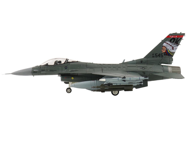 Lockheed F-16C Fighting Falcon Fighter Aircraft "88-0545 138th Fighter Wing Oklahoma Air National Guard" (2024) United States Air Force "Air Power Series" 1/72 Diecast Model by Hobby Master-Hobby Master-ModelCars.com