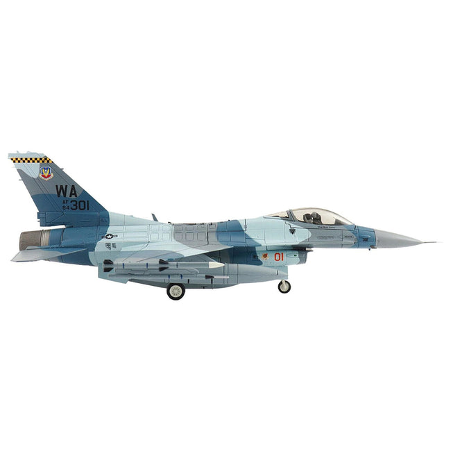 Lockheed F - 16C Fighting Falcon Fighter Aircraft "Blue Flanker 64th Aggressor Squadron Nellis Air Force Base" (2012) United States Air Force "Air Power Series" 1/72 Diecast Model by Hobby Master - Hobby Master - ModelCars.com