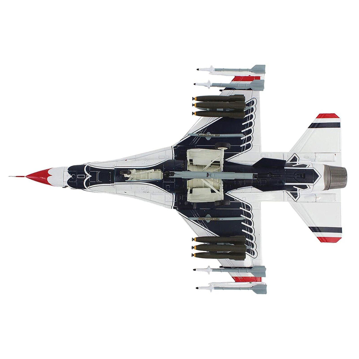 Lockheed F-16C Fighting Falcon Fighter Aircraft "No.10 Thunderbirds Warbird" United States Air Force "Air Power Series" 1/72 Diecast Model by Hobby Master-Hobby Master-ModelCars.com