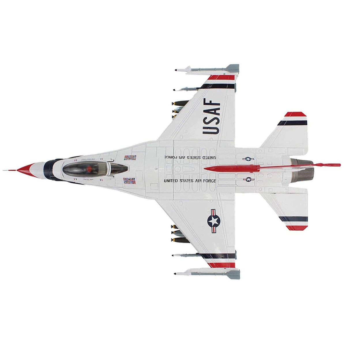 Lockheed F-16C Fighting Falcon Fighter Aircraft "No.10 Thunderbirds Warbird" United States Air Force "Air Power Series" 1/72 Diecast Model by Hobby Master-Hobby Master-ModelCars.com
