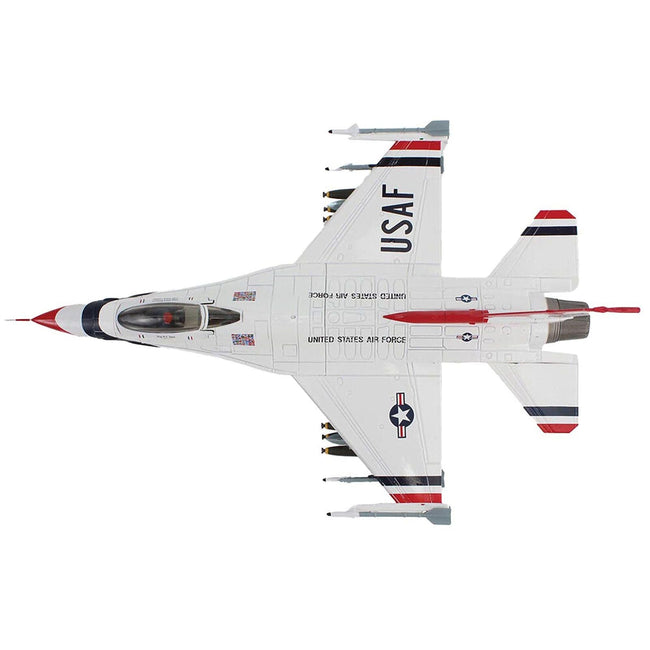 Lockheed F-16C Fighting Falcon Fighter Aircraft "No.10 Thunderbirds Warbird" United States Air Force "Air Power Series" 1/72 Diecast Model by Hobby Master-Hobby Master-ModelCars.com