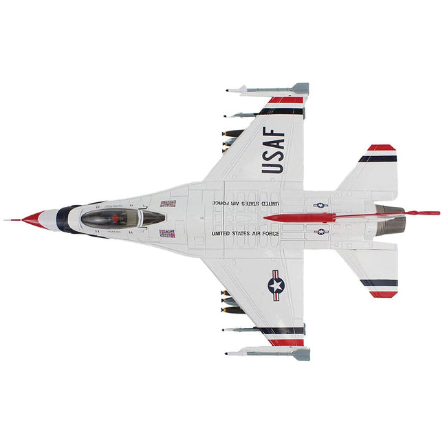 Lockheed F - 16C Fighting Falcon Fighter Aircraft "No.10 Thunderbirds Warbird" United States Air Force "Air Power Series" 1/72 Diecast Model by Hobby Master - Hobby Master - ModelCars.com