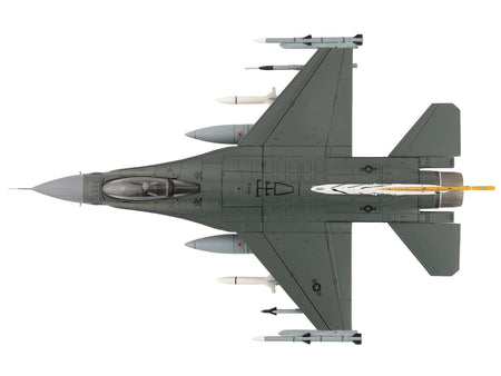 Lockheed F-16CM Fighting Falcon Fighter Aircraft "91-0379 Tiger Tiger 1 79th Fighter Squadron Shaw Air Force Base" (2023) United States Air Force "Air Power Series" 1/72 Diecast Model by Hobby Master-Hobby Master-ModelCars.com
