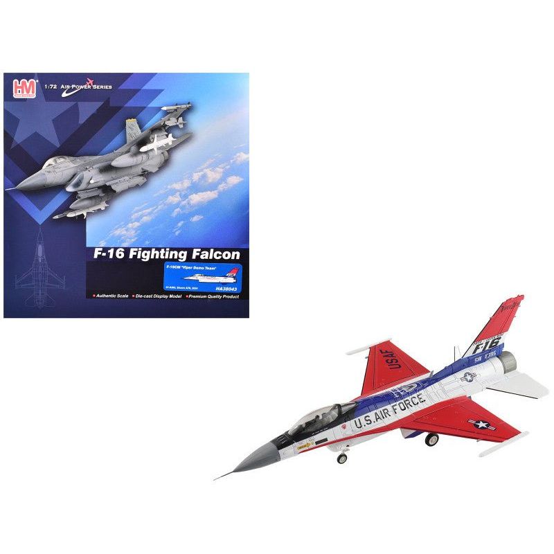 Lockheed F - 16CM Fighting Falcon Fighter Aircraft "91 - 0395 Viper Demo Shaw Air Force Base" (2024) United States Air Force "Air Power Series" 1/72 Diecast Model by Hobby Master - Hobby Master - ModelCars.com