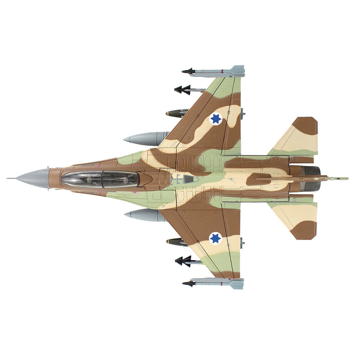 Lockheed F - 16D Fighting Falcon Fighter Aircraft "628 Barak 105 Squadron The Scorpion" Israeli Air Force "Air Power Series" 1/72 Diecast Model by Hobby Master - Hobby Master - ModelCars.com