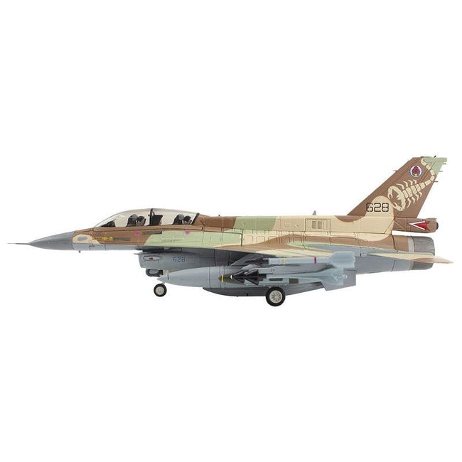 Lockheed F-16D Fighting Falcon Fighter Aircraft "628 Barak 105 Squadron The Scorpion" Israeli Air Force "Air Power Series" 1/72 Diecast Model by Hobby Master-Hobby Master-ModelCars.com