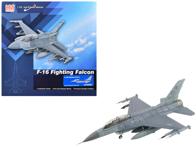 Lockheed F-16D Fighting Falcon Fighter Aircraft "85-1572 Edwards Air Force Base" (2024) United States Air Force "Air Power Series" 1/72 Diecast Model by Hobby Master-Hobby Master-ModelCars.com