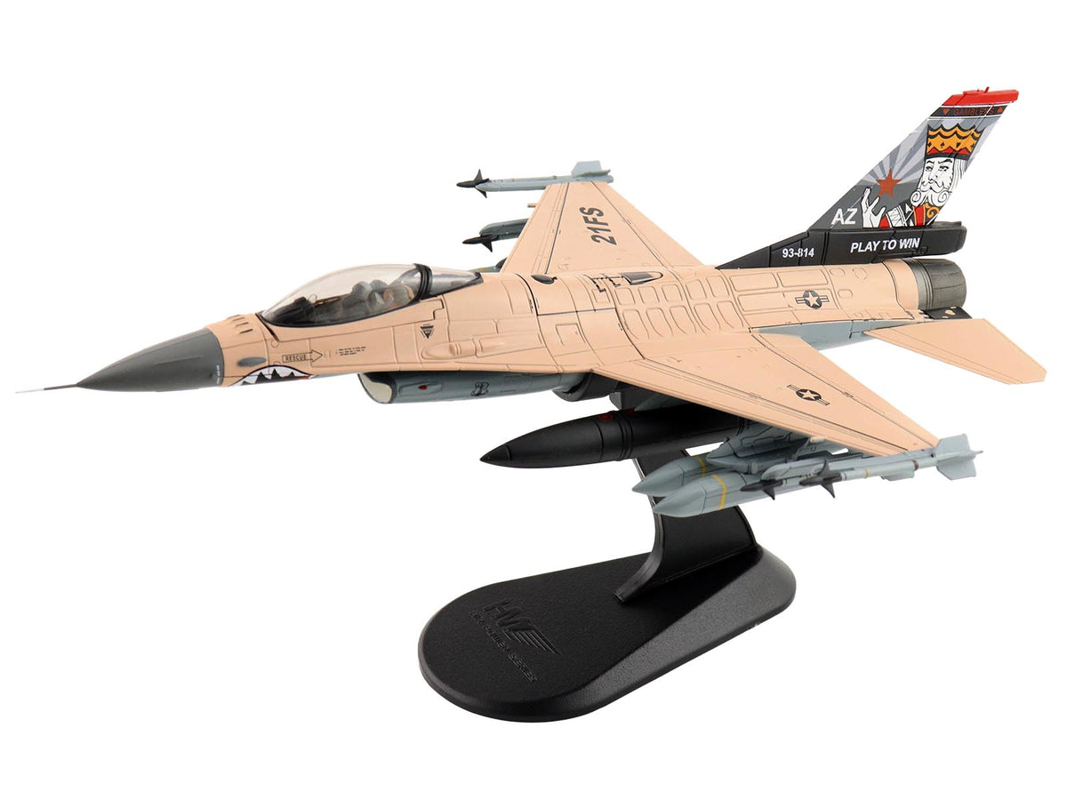 Lockheed F-16V Fighting Falcon Fighter Aircraft "93-0814 Play to Win 21st Sqn. Luke AFB" (2025) United States Air Force "Air Power Series" 1/72 Diecast Model by Hobby Master-Hobby Master-ModelCars.com