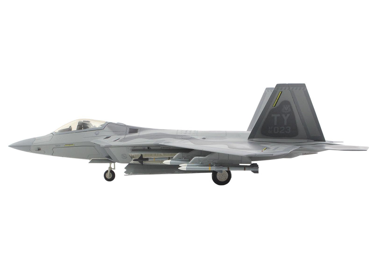 Lockheed F-22 Raptor Stealth Aircraft "01-4023 Major Joshua 'Cabo' Gunderson 43rd FS 325th FW Tyndall AFB" United States Air Force "Air Power Series" 1/72 Diecast Model by Hobby Master-Hobby Master-ModelCars.com