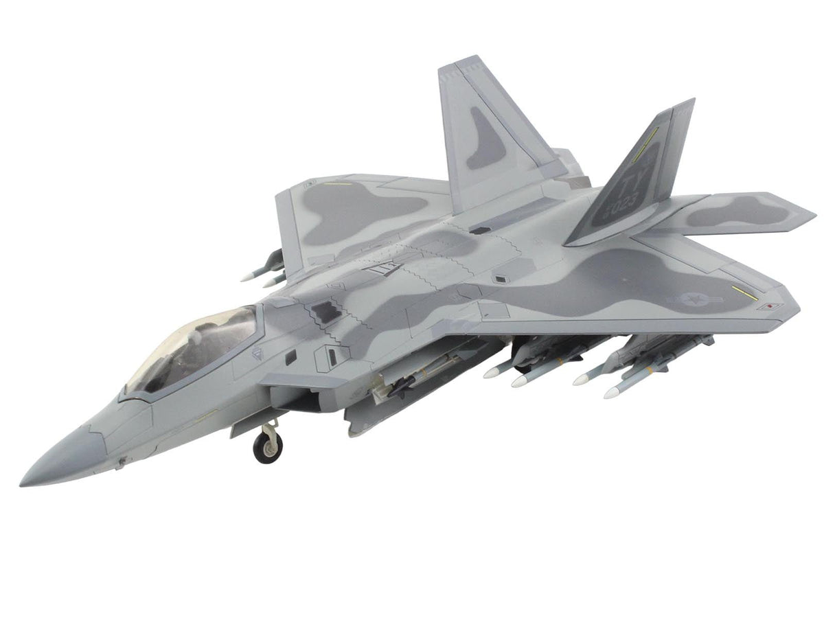 Lockheed F-22 Raptor Stealth Aircraft "01-4023 Major Joshua 'Cabo' Gunderson 43rd FS 325th FW Tyndall AFB" United States Air Force "Air Power Series" 1/72 Diecast Model by Hobby Master-Hobby Master-ModelCars.com