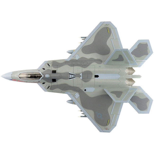 Lockheed F - 22 Raptor Stealth Aircraft "Spirit of America" United States Air Force "Air Power Series" 1/72 Diecast Model by Hobby Master - Hobby Master - ModelCars.com