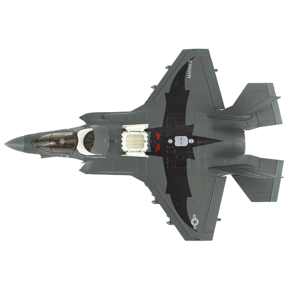 Lockheed F-35B Lightning II Aircraft (Beast Mode) "169623 VMFA-242 Bats Iwakuni Japan" (2024) United States Marine Corps "Air Power Series" 1/72 Diecast Model by Hobby Master-Hobby Master-ModelCars.com
