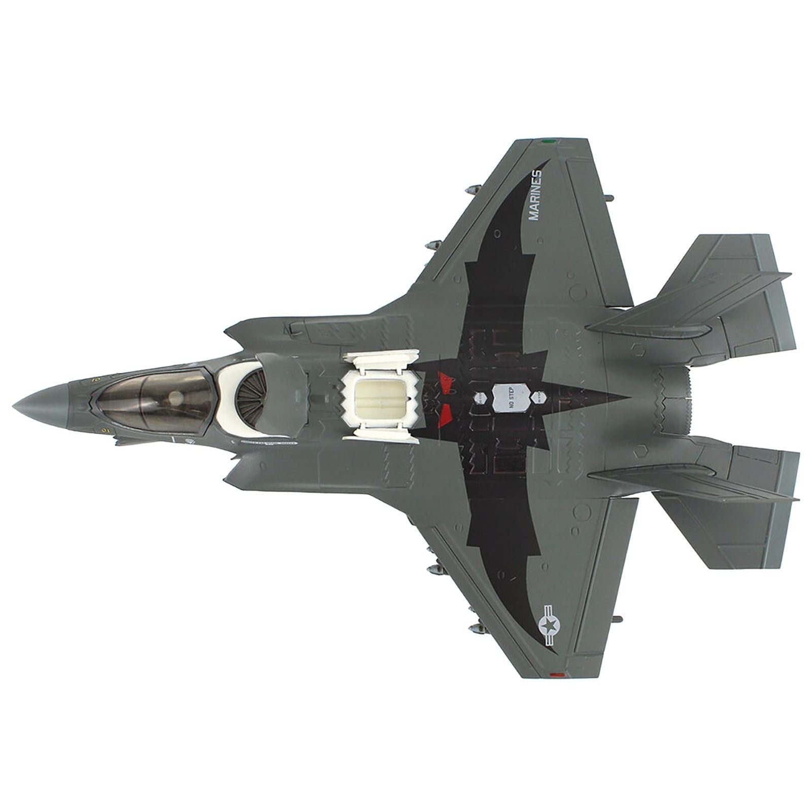 Lockheed F - 35B Lightning II Aircraft (Beast Mode) "169623 VMFA - 242 Bats Iwakuni Japan" (2024) United States Marine Corps "Air Power Series" 1/72 Diecast Model by Hobby Master - Hobby Master - ModelCars.com