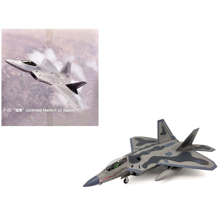 Lockheed Martin F-22A Raptor Aircraft "Spirit of America 412th Test Wing Edwards Air Force Base" (1997) United States Air Force 1/100 Diecast Model Airplane-Other-ModelCars.com
