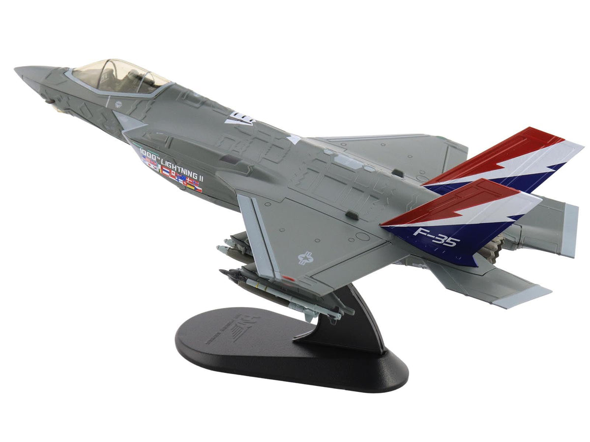 Lockheed Martin F-35A Lightning II Aircraft "22-5696 1000th Lightning II 176th FS Wisconsin ANG" (2004) United States Air Force "Air Power Series" 1/72 Diecast Model by Hobby Master-Hobby Master-ModelCars.com