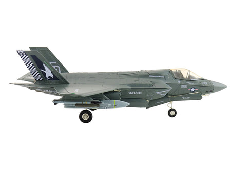 Lockheed Martin F-35B Lightning II Aircraft (Beast Mode) "170533 VMFA-533 Hawks" (2025) United States Marine Corps "Air Power Series" 1/72 Diecast Model by Hobby Master-Hobby Master-ModelCars.com