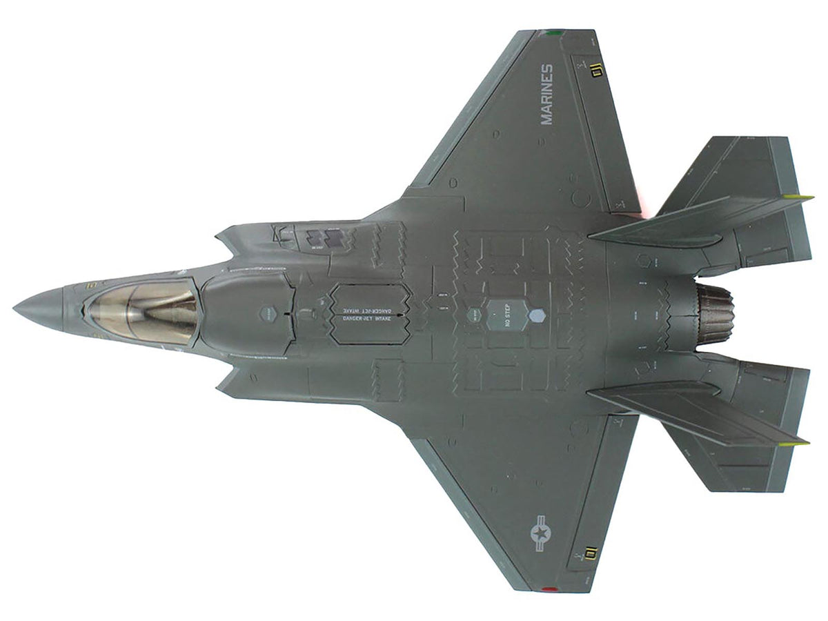 Lockheed Martin F-35B Lightning II Aircraft (Beast Mode) "Black Death VMFA-542 MCAS Cherry Point" (2023) United States Marine Corps "Air Power Series" 1/72 Diecast Model by Hobby Master-Hobby Master-ModelCars.com