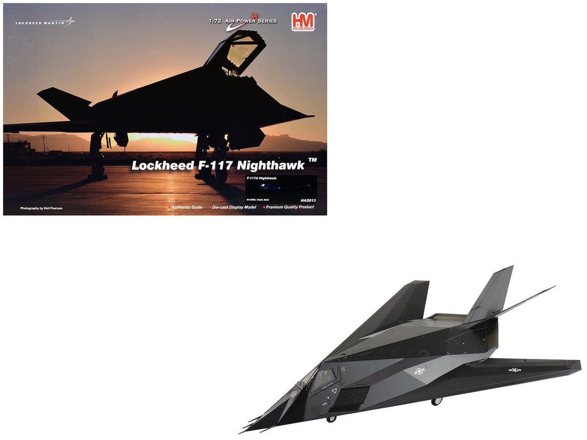 Lockheed YF-117 Nighthawk Stealth Aircraft "79-10782 410th FTS Edwards AFB" (2005) United States Air Force "Air Power Series" 1/72 Diecast Model by Hobby Master-Hobby Master-ModelCars.com