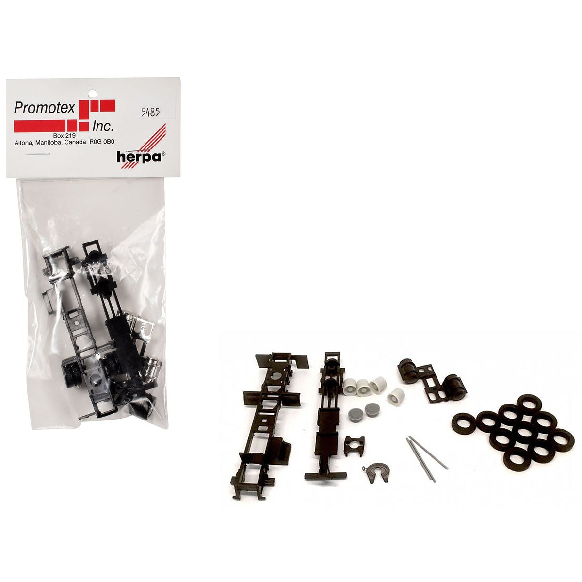 Long Chassis Kit for Kenworth Peterbilt and GMC Cabs 1/87 (HO) Plastic Model by Promotex-Promotex-ModelCars.com