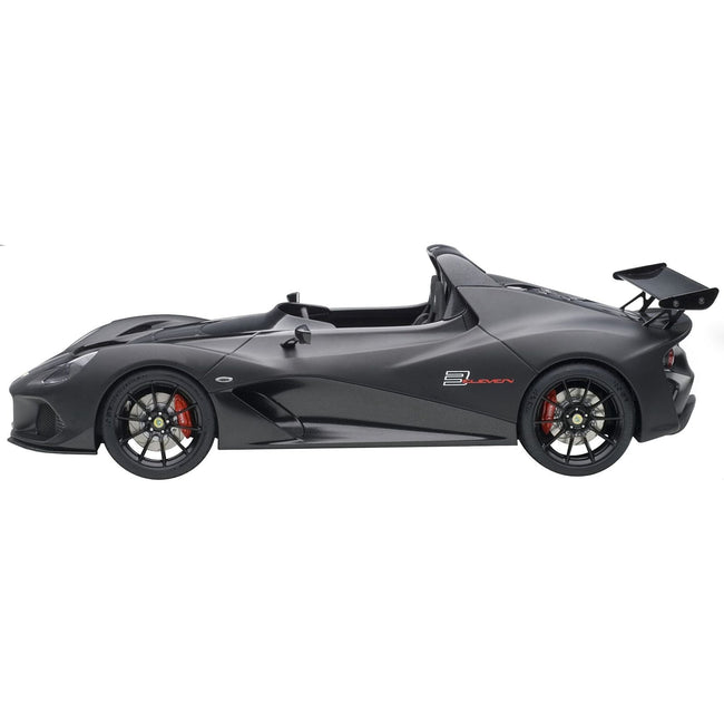 Lotus 3 - Eleven Matt Black with Gloss Black Accents 1/18 Model Car by Autoart - Autoart - ModelCars.com