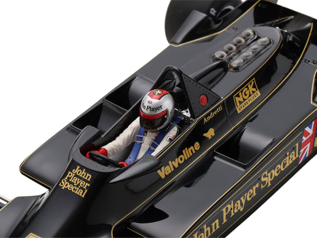 Lotus 79 5 Mario Andretti "John Player Team Lotus" Winner Formula One F1 "Belgian GP" (1978) with Acrylic Display Case 1/18 Model Car by Spark-Spark-ModelCars.com