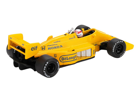 Lotus 99T 11 Satoru Nakajima Formula One F1 "Monaco GP" (1987) with Driver Figure Limited Edition 1/64 Diecast Model Car by Mini GT-Mini GT-ModelCars.com