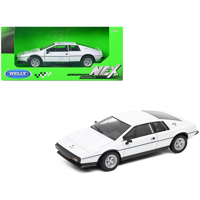 Lotus Esprit S2 Type 79 White "NEX Models" Series 1/24 Diecast Model Car by Welly - Welly - ModelCars.com