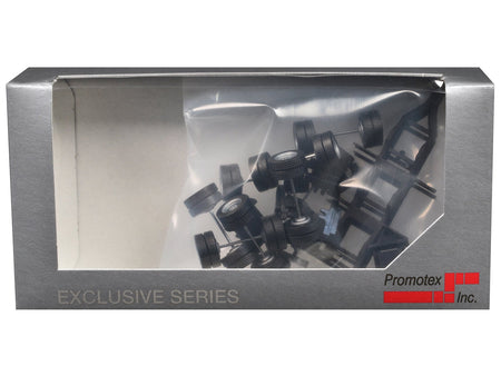 Lowboy Dual Axle Booster with Integrated Rear Axle (2 Sets) 1/87 (HO) Plastic Model by Promotex-Promotex-ModelCars.com
