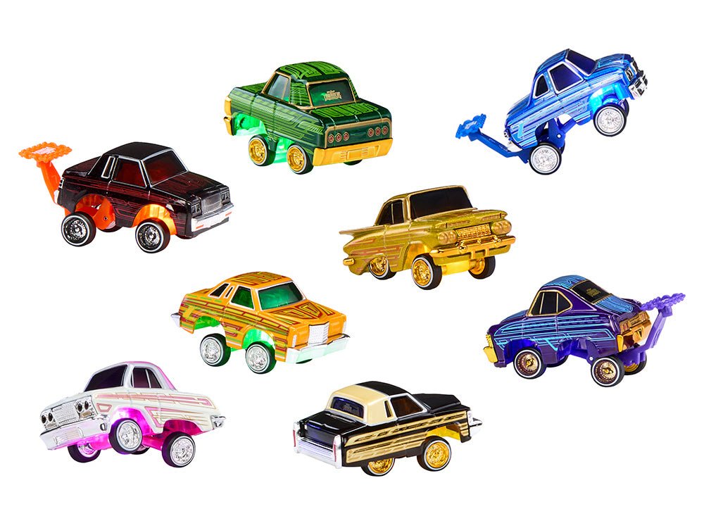 "Lowriders Show Glow" Series 3 Set of 8 Pieces Diecast Model Cars by CarTuned-Car Tuned-ModelCars.com