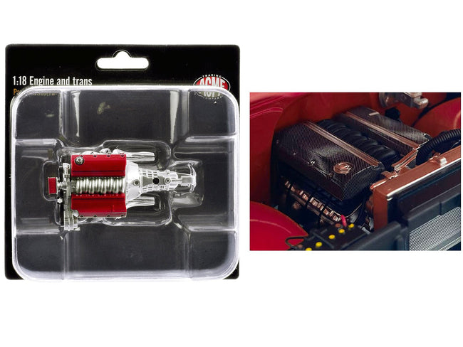 LS3 Engine & Transmission Replica from "1967 Chevrolet C-10 Custom" 1/18 Model by ACME-Acme-ModelCars.com