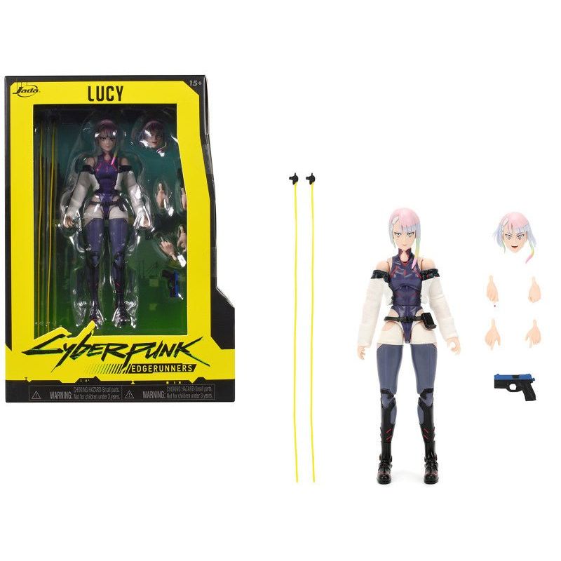 Lucy 6" Moveable Figure with Accessories and Alternate Head and Hands "Cyberpunk: Edgerunners" (2022) TV Series Model by Jada-Jada-ModelCars.com