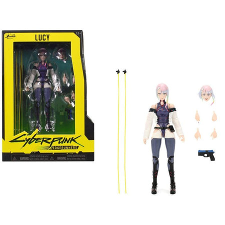 Lucy 6" Moveable Figure with Accessories and Alternate Head and Hands "Cyberpunk: Edgerunners" (2022) TV Series Model by Jada-Jada-ModelCars.com