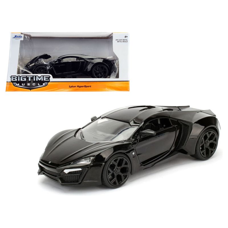 Lykan Hypersport Glossy Black 1/24 Diecast Model Cars by Jada - Jada - ModelCars.com