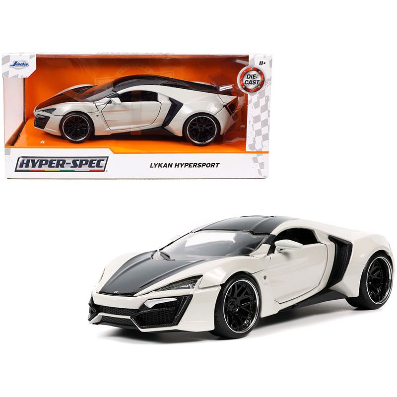 Lykan Hypersport Gray and Black "Hyper-Spec" Series 1/24 Diecast Model Car by Jada-Jada-ModelCars.com