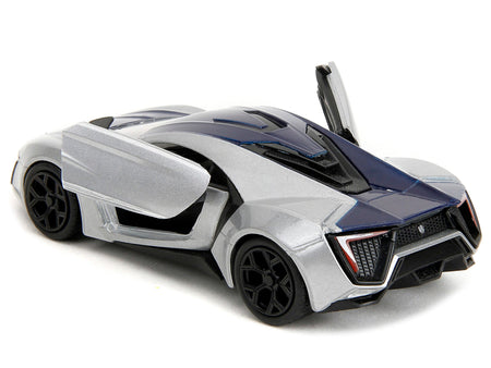 Lykan Hypersport Silver Metallic and Purple "Pink Slips" Series 1/32 Diecast Model Car by Jada-Jada-ModelCars.com