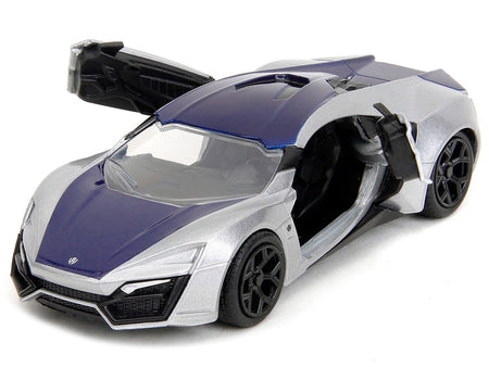 Lykan Hypersport Silver Metallic and Purple "Pink Slips" Series 1/32 Diecast Model Car by Jada-Jada-ModelCars.com