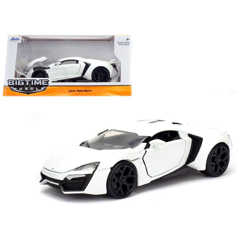 Lykan Hypersport White 1/24 Diecast Model Car by Jada-Jada-ModelCars.com