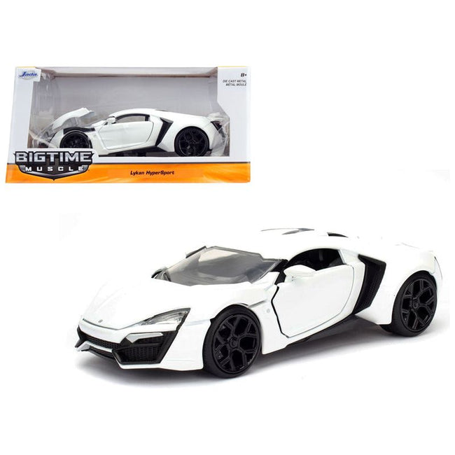 Lykan Hypersport White 1/24 Diecast Model Car by Jada-Jada-ModelCars.com