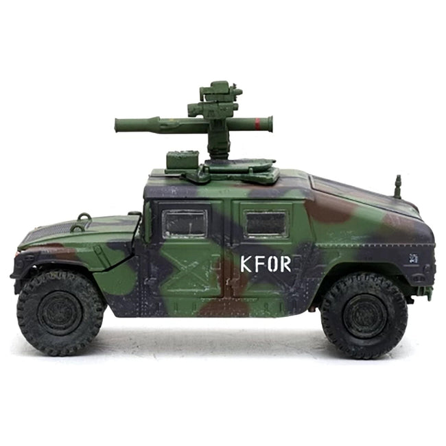 M1046 HUMVEE Tow Missile Carrier Green Camouflage "3rd Battalion 8th Marine Regiment Kosovo Force (KFOR)" (1999) "Military Miniature" Series 1/64 Diecast Model by Panzerkampf - Panzerkampf - ModelCars.com