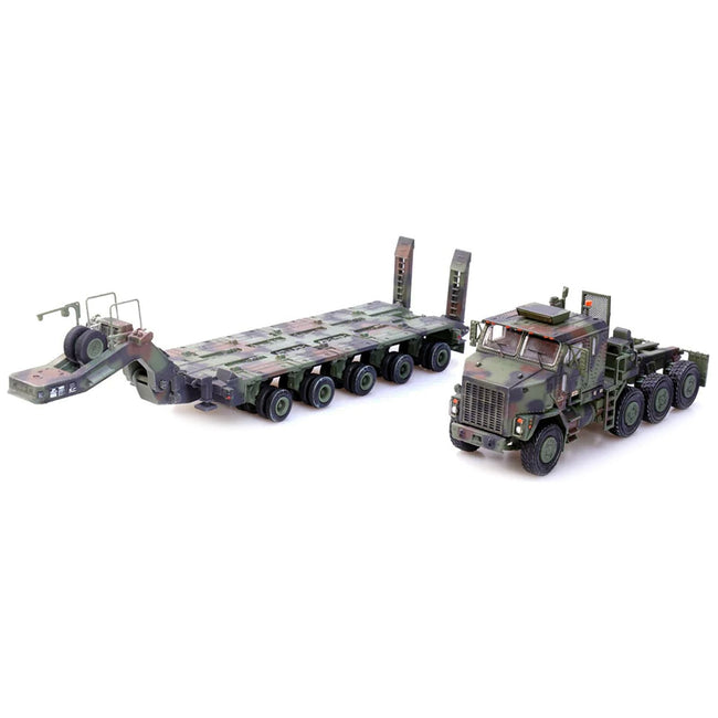M1070 Heavy Equipment Transporter Army Camouflage "Armor Premium" Series 1/72 Diecast Model by Panzerkampf - Panzerkampf - ModelCars.com