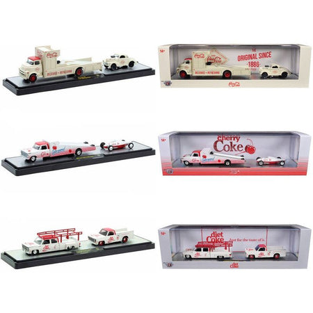M2 Auto Haulers "Coca - Cola" Set of 3 pieces Release 34 Limited Edition to 8000 pieces Worldwide 1/64 Diecast Models by M2 Machines - M2 - ModelCars.com