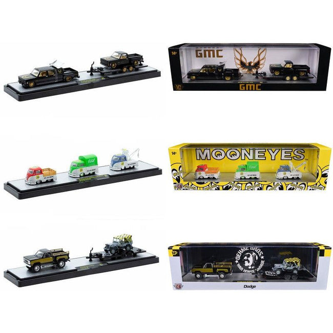 M2 Auto Haulers Set of 3 Trucks Release 81 Limited Edition to 9000 pieces Worldwide 1/64 Diecast Models by M2 Machines - M2 - ModelCars.com