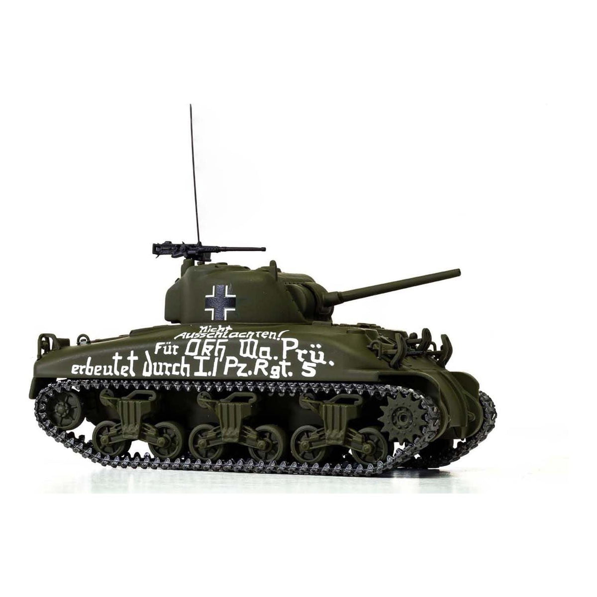 M4A1 Sherman Medium Tank "BeutePanzer (Trophy Tank) US Army North African Campaign Captured by L./PzRgt 5 Tunisia" (1943) German Army "Military Legends" Series 1/50 Diecast Model by Corgi-Corgi-ModelCars.com