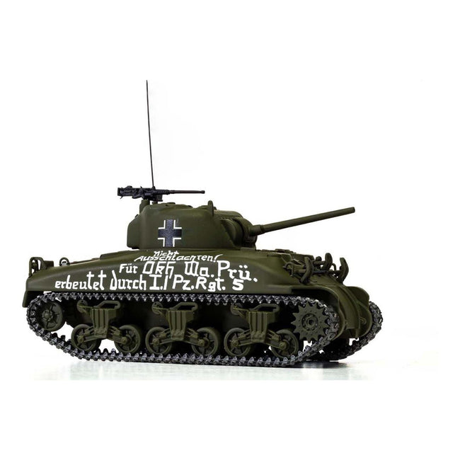 M4A1 Sherman Medium Tank "BeutePanzer (Trophy Tank) US Army North African Campaign Captured by L./PzRgt 5 Tunisia" (1943) German Army "Military Legends" Series 1/50 Diecast Model by Corgi - Corgi - ModelCars.com