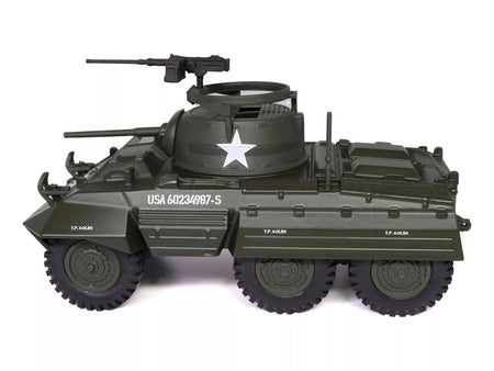 M8 Light Armored Car Olive Drab "United States Army" 1/43 Diecast Model by Militaria Die Cast-Militaria Die Cast-ModelCars.com