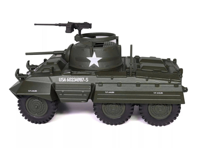 M8 Light Armored Car Olive Drab "United States Army" 1/43 Diecast Model by Militaria Die Cast-Militaria Die Cast-ModelCars.com