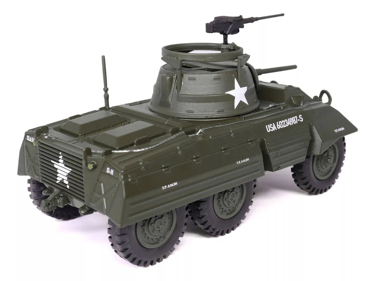 M8 Light Armored Car Olive Drab "United States Army" 1/43 Diecast Model by Militaria Die Cast-Militaria Die Cast-ModelCars.com