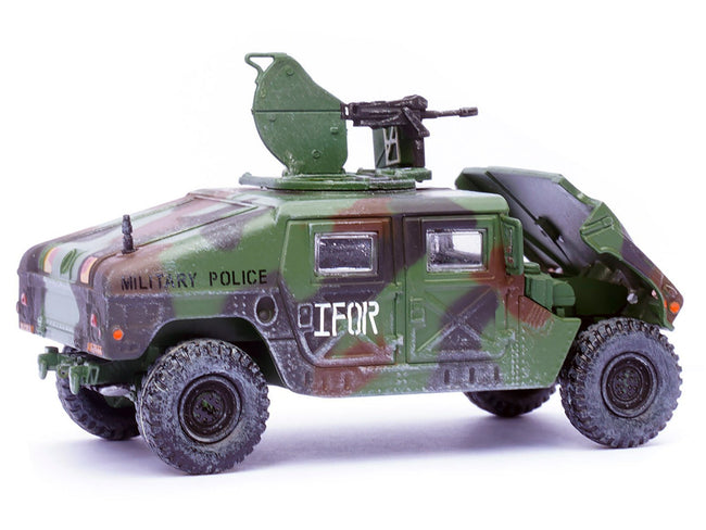 M988 Modern 4×4 Utility Vehicle with Grenade Launcher Camouflage "Military Police 65th Company 519th MP Battalion IFOR HQ ARRC Forward Brcko Bosnia and Herzegovina" (1996) "Military Miniature" Series 1/64 Diecast Model by Panzerkampf-Panzerkampf-ModelCars.com