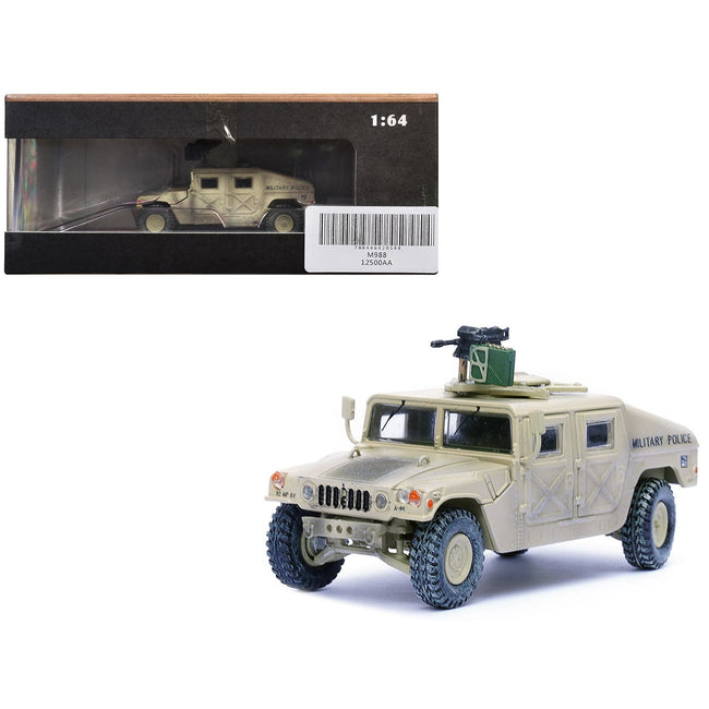 M988 Modern 4×4 Utility Vehicle with Grenade Launcher Desert Sand "Military Police 4th Traffic Platoon A company 92nd MP Battalion 89th MP Brigade Ad Daman Saudi Arabia Gulf War" (1990) "Military Miniature" Series 1/64 Diecast Model by Panzerkampf-Panzerkampf-ModelCars.com