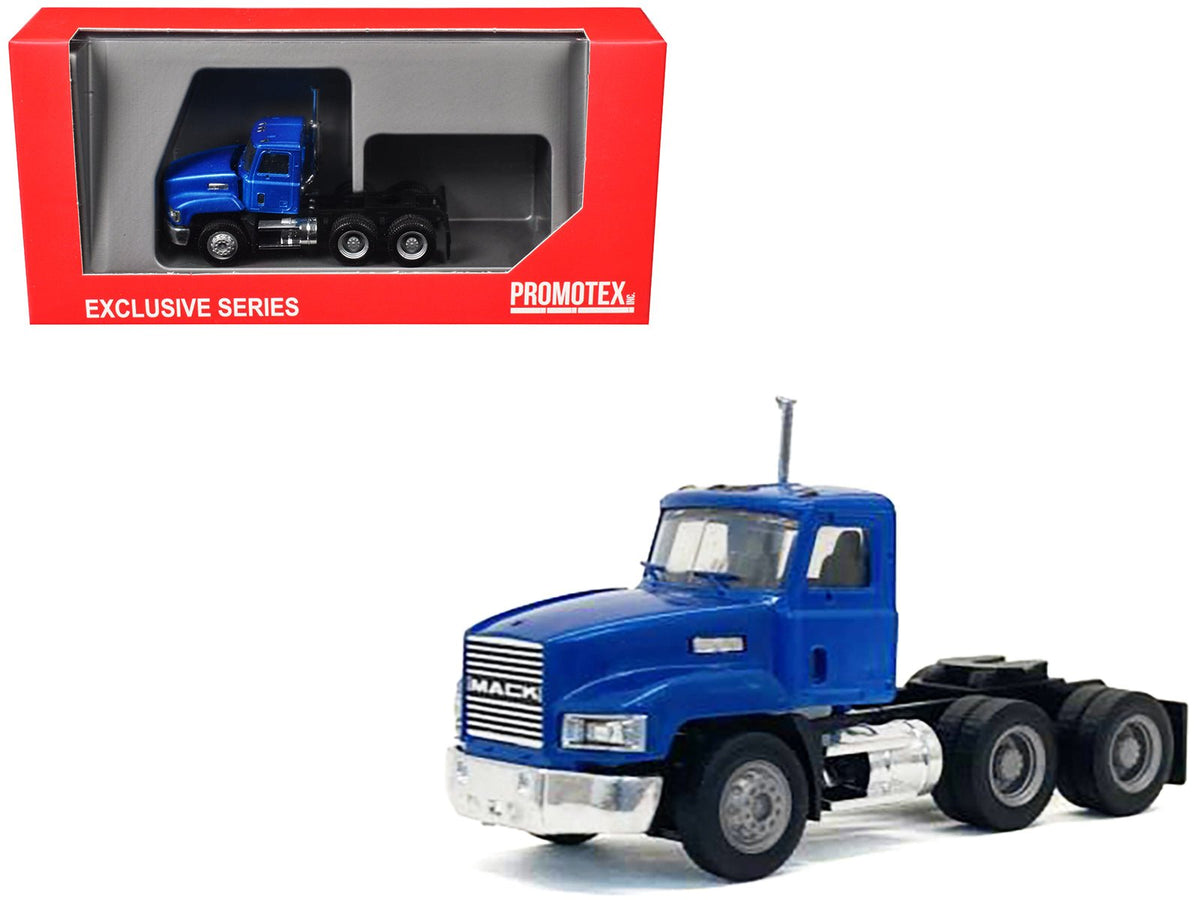Mack 603 Short Day Cab Blue Metallic 1/87 (HO) Plastic Model Car by Promotex-Promotex-ModelCars.com